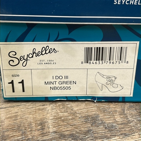 NEW Seychelles ‘I DO lll’ Mint Sprig Heels Size 11 - Picture 12 of 13